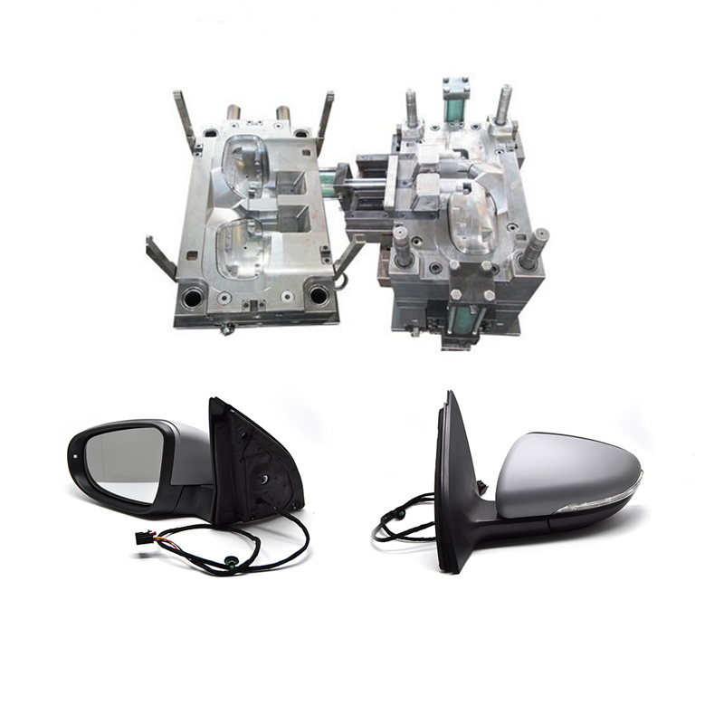 What exactly does an automotive headlight mold consist of