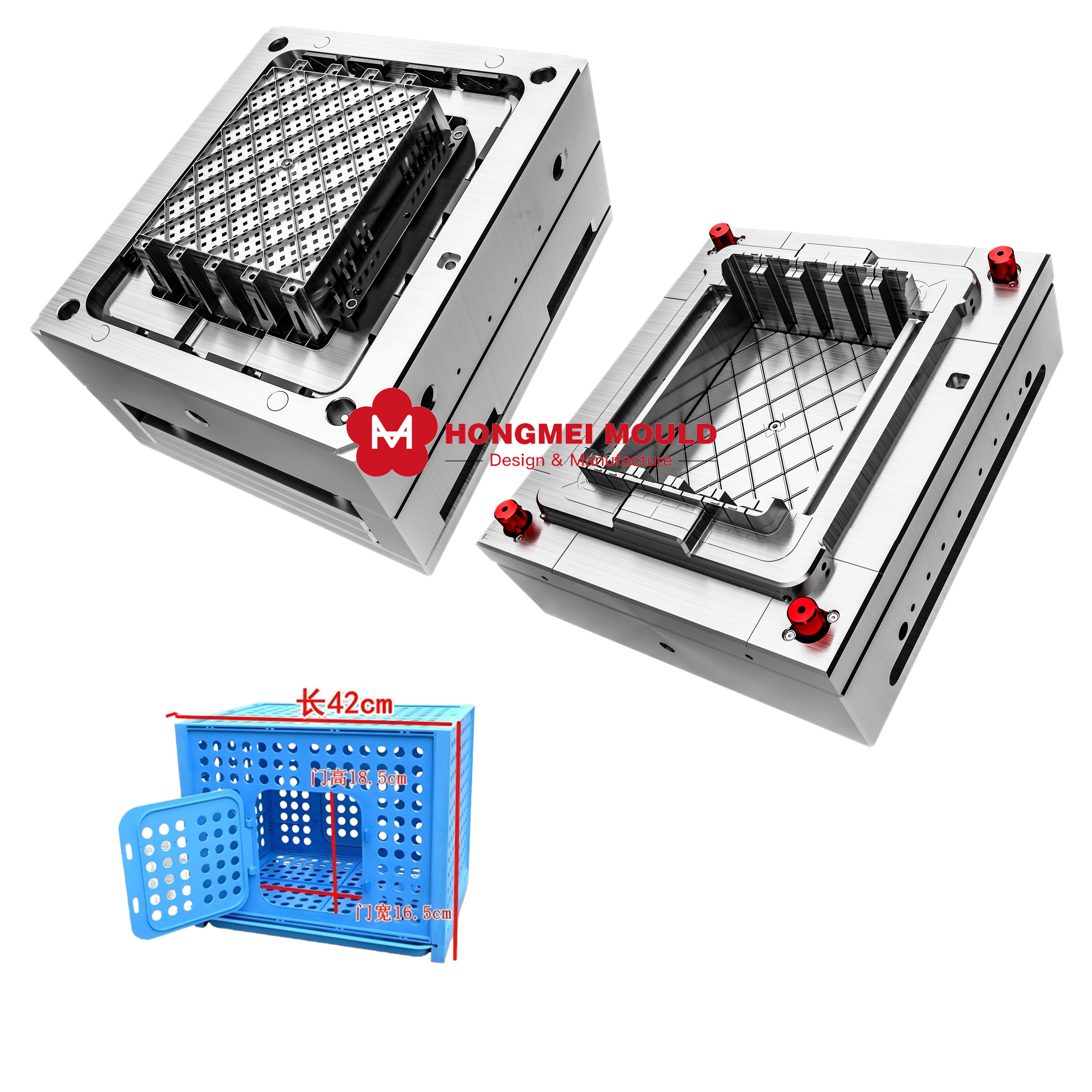 Plastic Chicken cage Rabbit cultivation feed cage box crates injection mould customized manufacturer