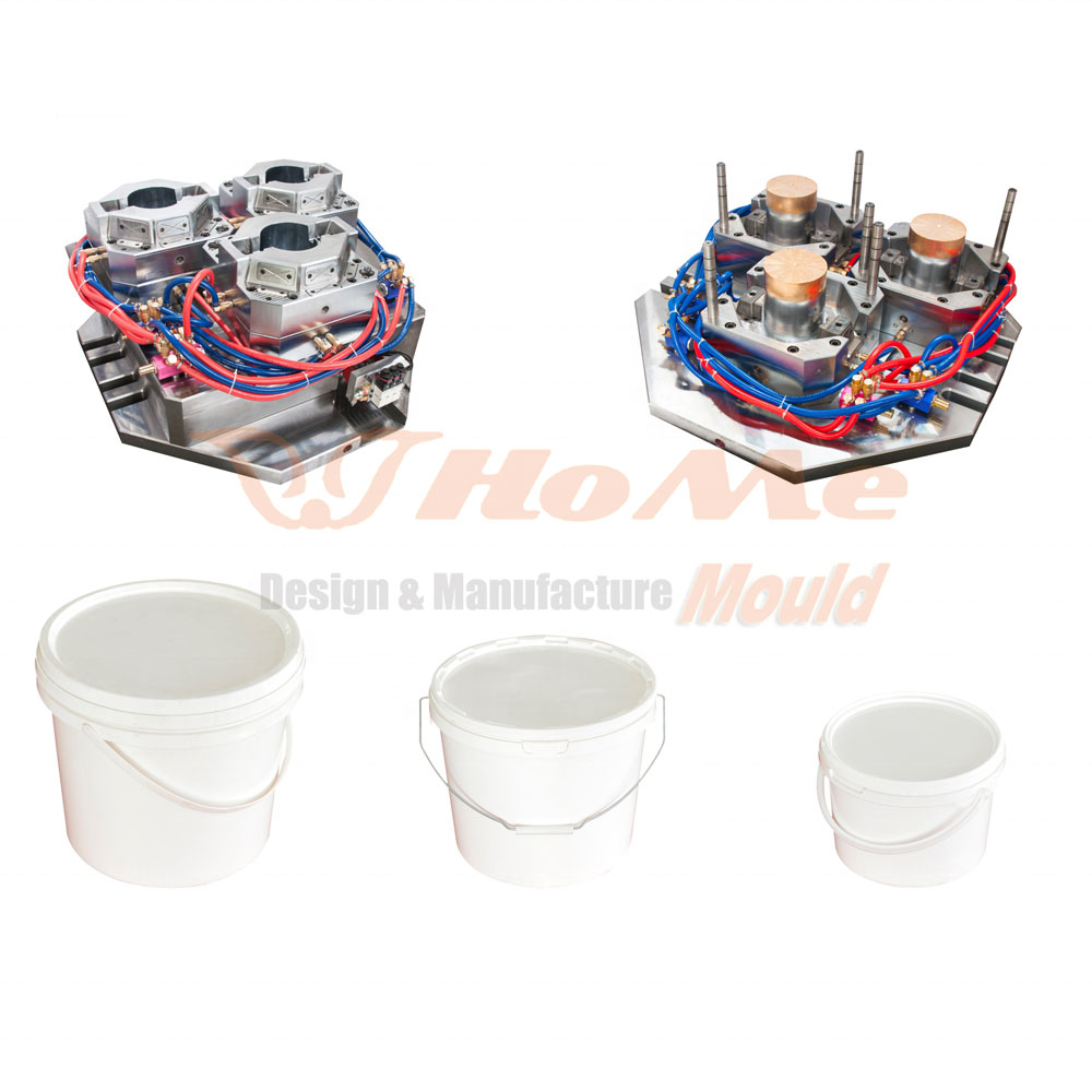 3 Cavity Plastic Paint Bucket Mould