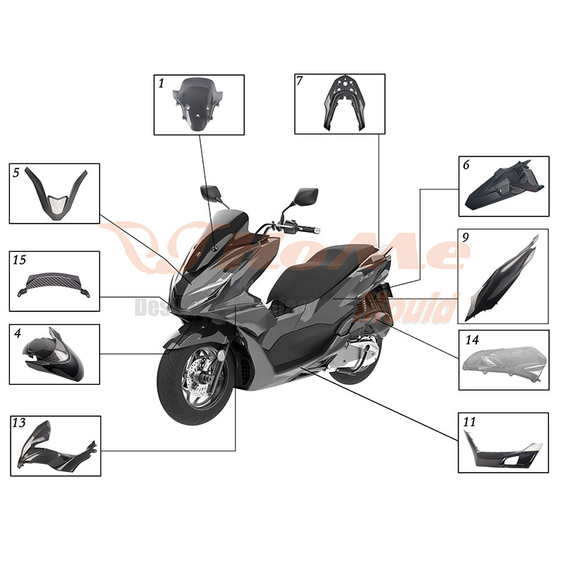 Motorcycle Electric Car Parts Injection Mould