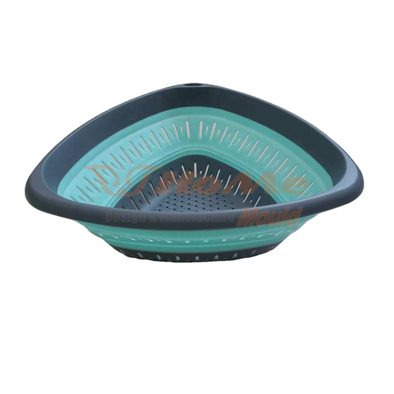 Plastic Injection Wash Filter Basket 2 Color Injection Mold 