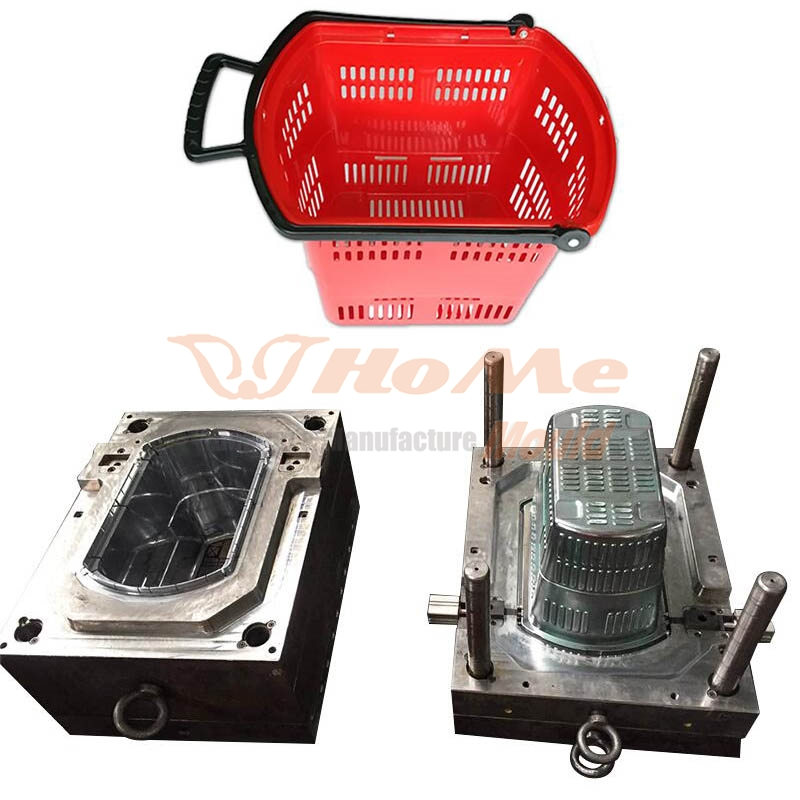 Plastic Pulling Shopping Basket Mould