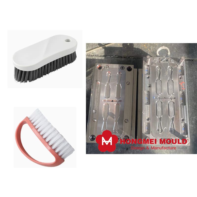Plastic Scrub Washing Brush Injection Mold